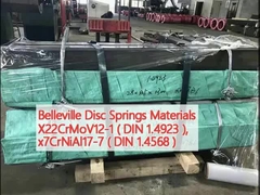 Belleville Disc Springs vật liệu X22CrMoV12-1 (DIN 1.4923 ), x7CrNiAl17-7 (DIN 1.4568)
