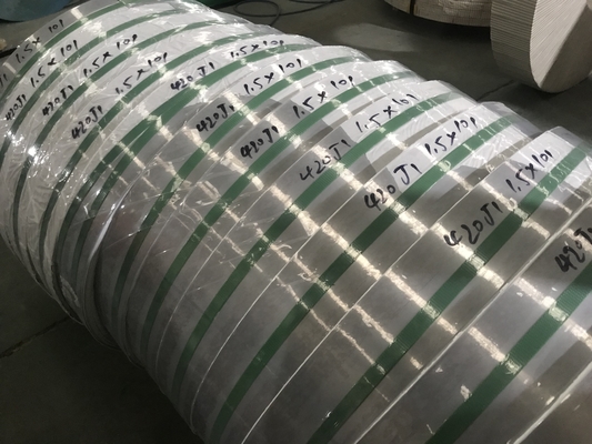 AISI 420 Stainless Steel Strip In Coil Cold Rolled Bright Annealed 2B Surface